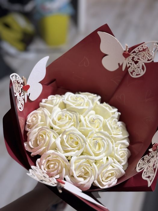 Buchete din trandafiri de sapun de vanzare