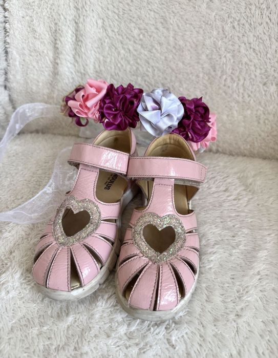 Sandale Angulus roz fete Măr.28(18cm)