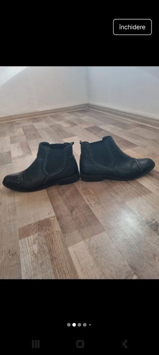 Ghete chelsea dama piele naturala