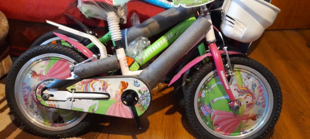 Bicicleta copii cu roți pe 16