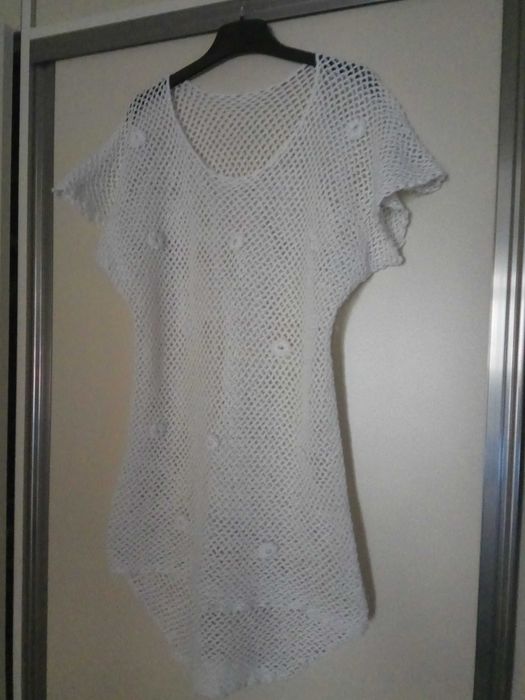 Tunica/bluza (plasa) alba, mar.M (38-40)