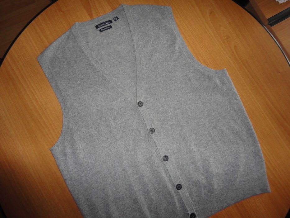 2XL Нов/100% кашмир/мъжки елек