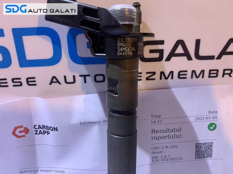 Injector Injectoare Verificate cu Fisa Skoda Superb 2 2.0 TDI CBBB  2008 - 2013 Cod 0445116030 03L130277