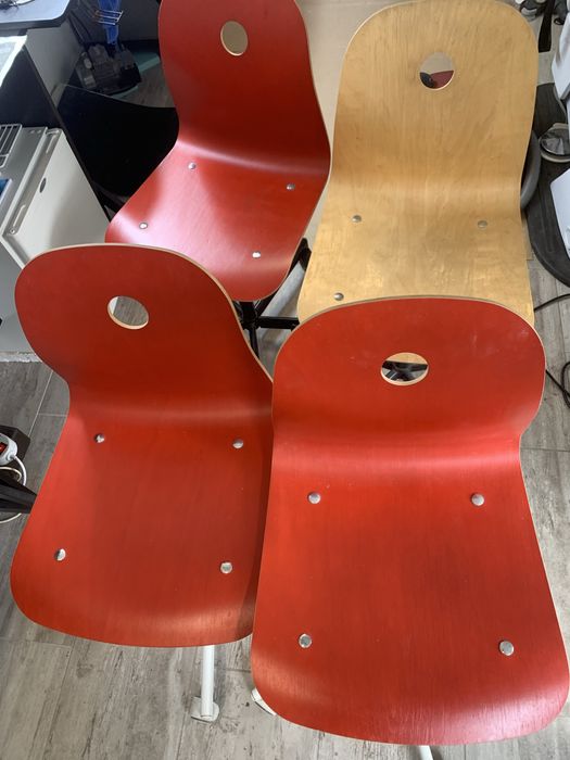 Въртящ стол икеа с дървена седалка