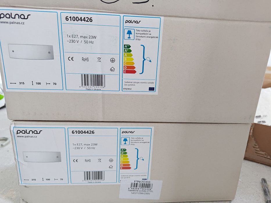 Set de 2 aplici din sticla