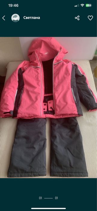 Лыжный костюм. Кофточка для девочки