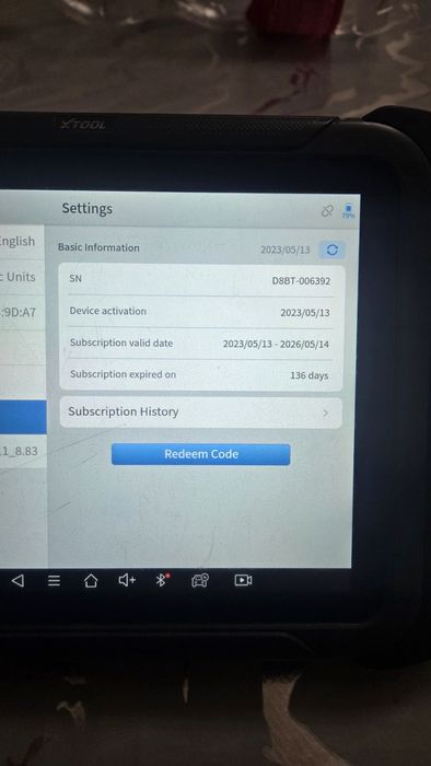 Диагностический прибор Xtool D8BT продается.