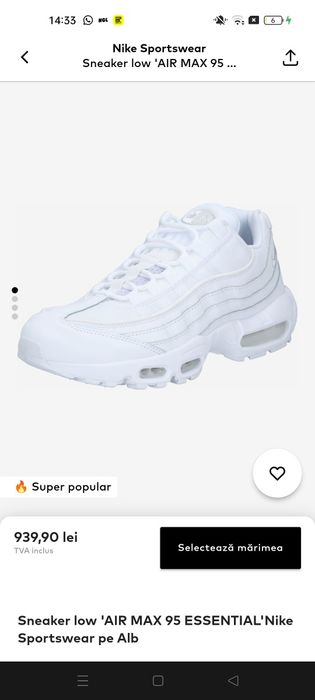 Air max 95,stare perfecta