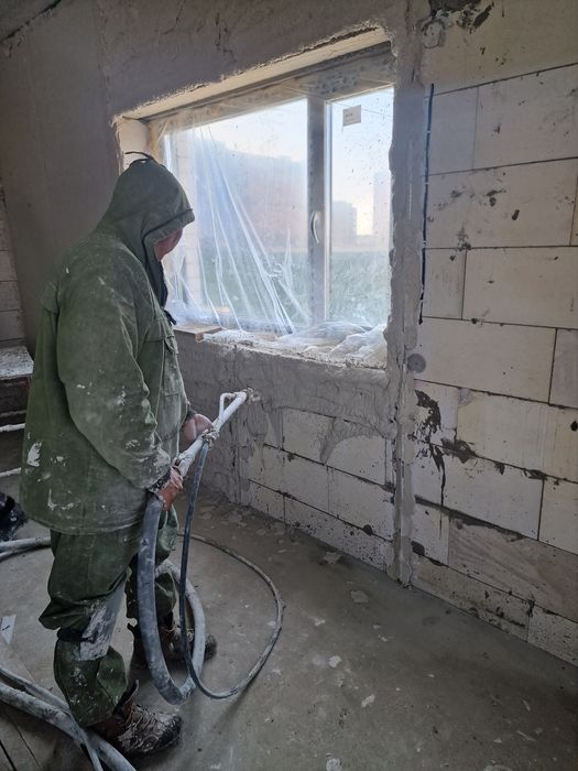 Механизированная штукатурка стен