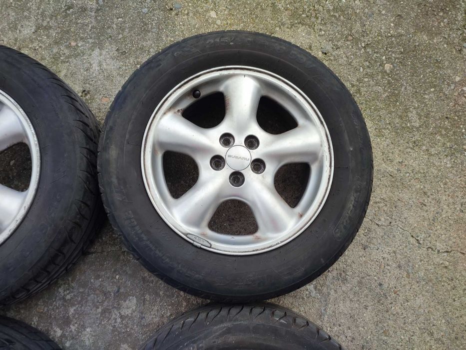 4 бр. 16" лети джанти Subaru с летни гуми 215/60/16 Tigar
