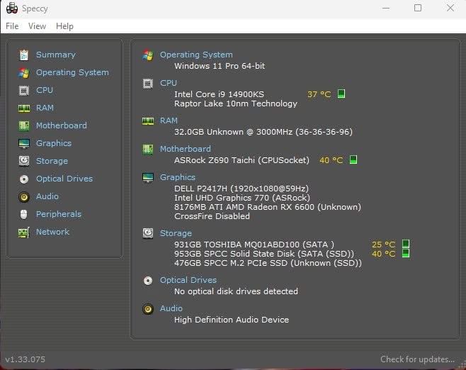 CPU Intel Core i9-14900KS 6.2 GHz / LGA1700