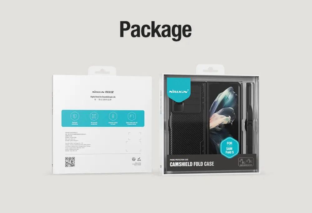 Samsung Z FOLD 4 Z FOLD 5 Husa Nillkin Suport Pen Neagra