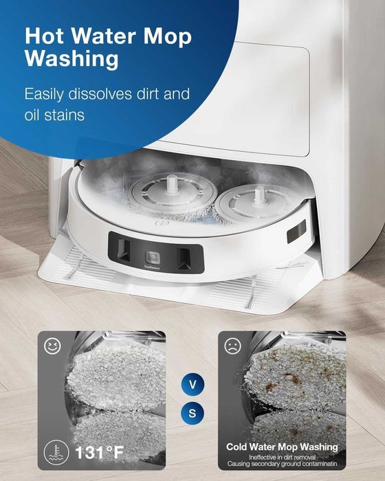 Aspirator robot DEEBOT T20 OMNI, ridica cop la covor, usuca lavetele