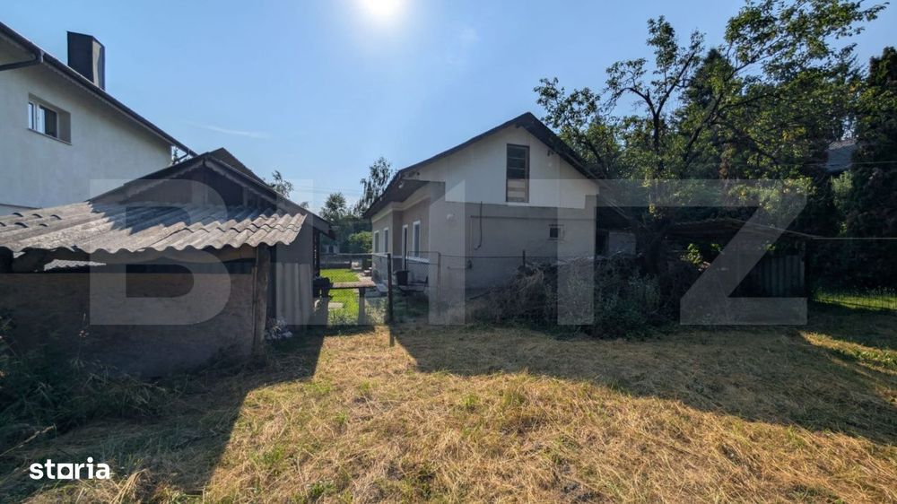 Casa individuala, 75 mp, teren 2180 mp, 2 fronturi stradale, zona Puci