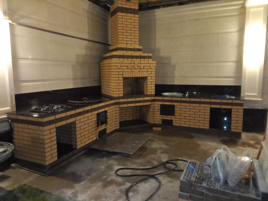 Казан ошак, Барбекю зона