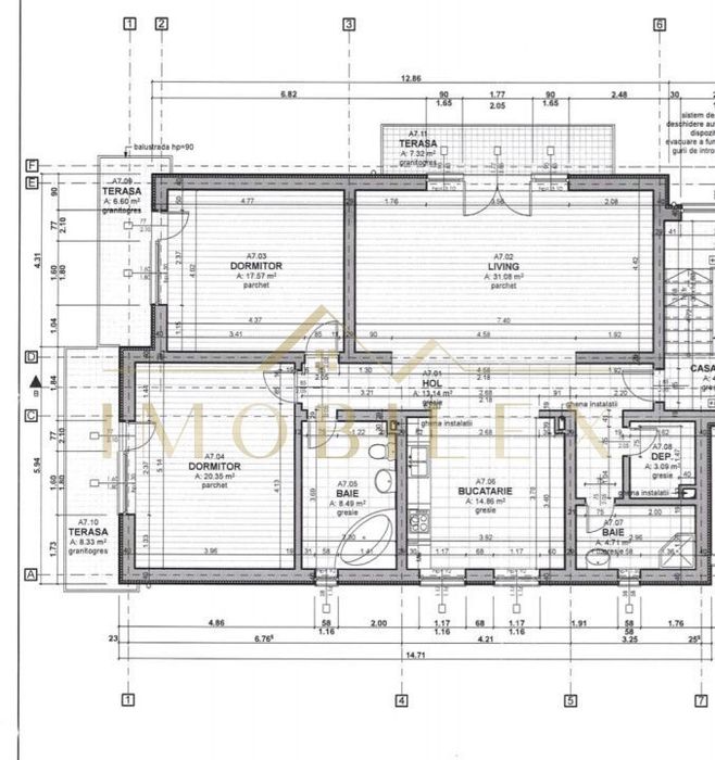 Apartament cu 3 camere/ 113 mp Calea Turzii