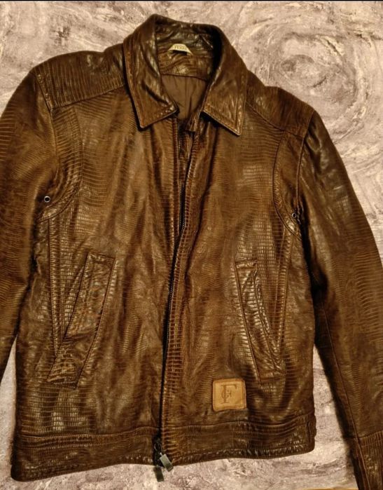 Geaca piele Gianfranco Ferre originala