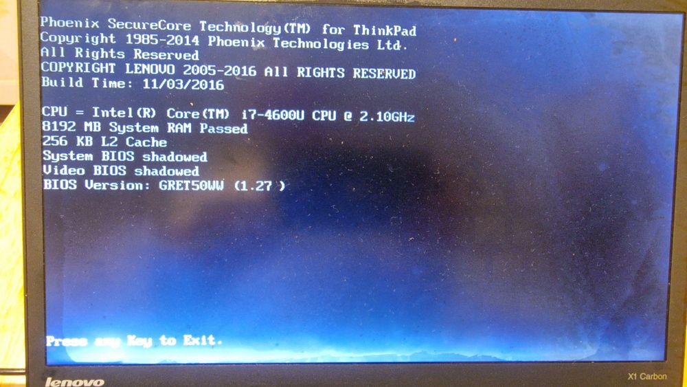 Laptop lenovo x1 carbon gen 1  defect pentru piese