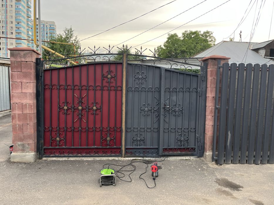 Покраска забора  — металл, штакетник, профлист, ворота,шлакоблок,евро