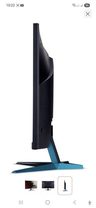 Монитор Acer VG272UVBMIIPX черный