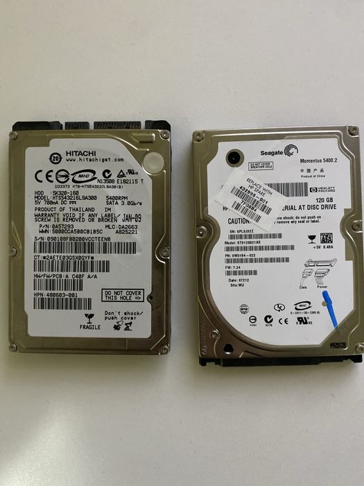 Hard disk-uri laptop diverse modele si capacitati 100% sanatate
