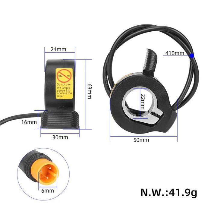 Acceleratie 130X cu 3 pini trotineta / bicicleta electrica