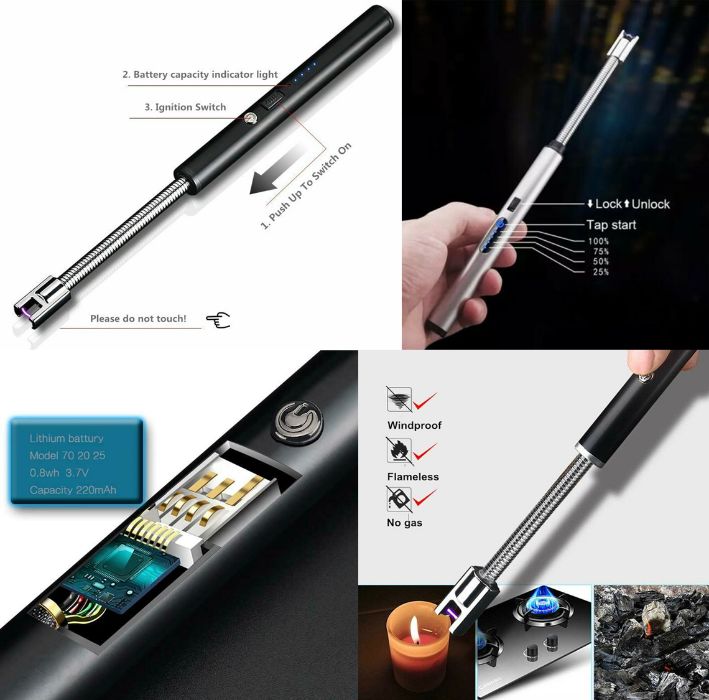 Aprinzator electric cu USB, brat flexibil, Incarcare multipla! Nou amb