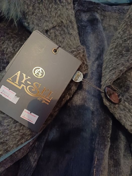 Пальто с капюшоном р.48