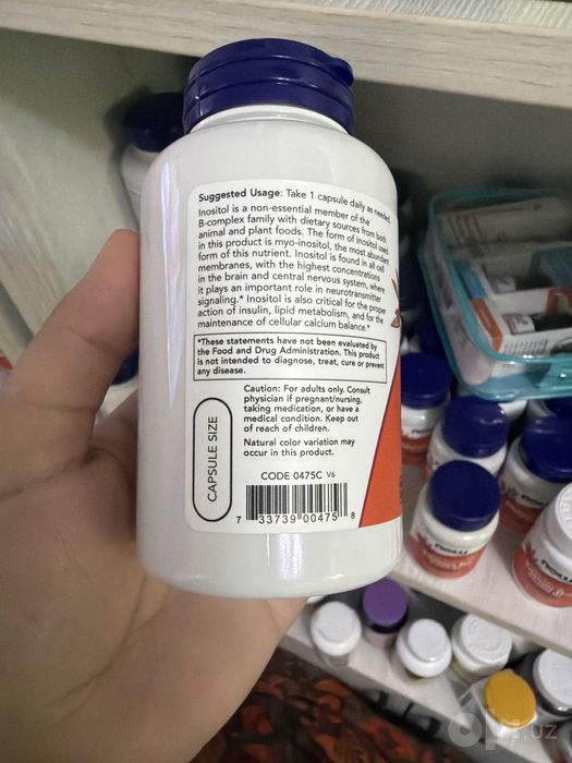 Now inositol 500mg/ иноситол 500мг нов