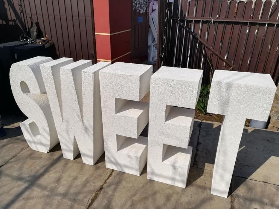 Decor Personalizat Litere Polistiren // Litere Polistiren