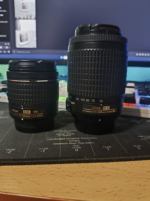 Фотоапарат Nikon D3500 + два обектива