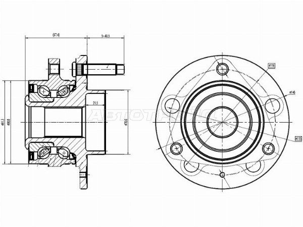 Ступичный узел Opel Astra