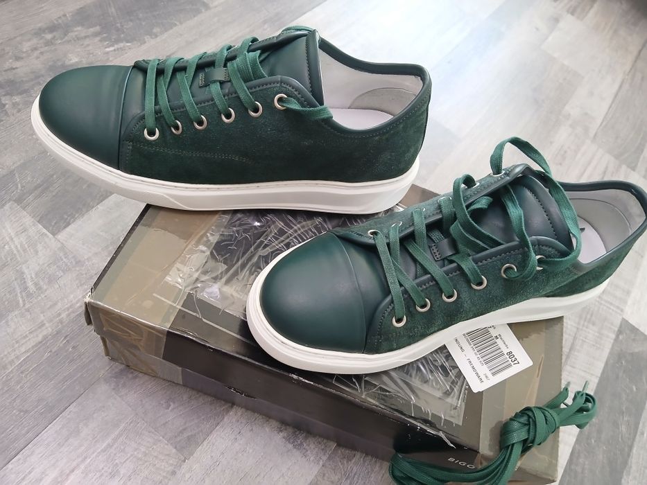 Sneakers verzi piele Bigotti