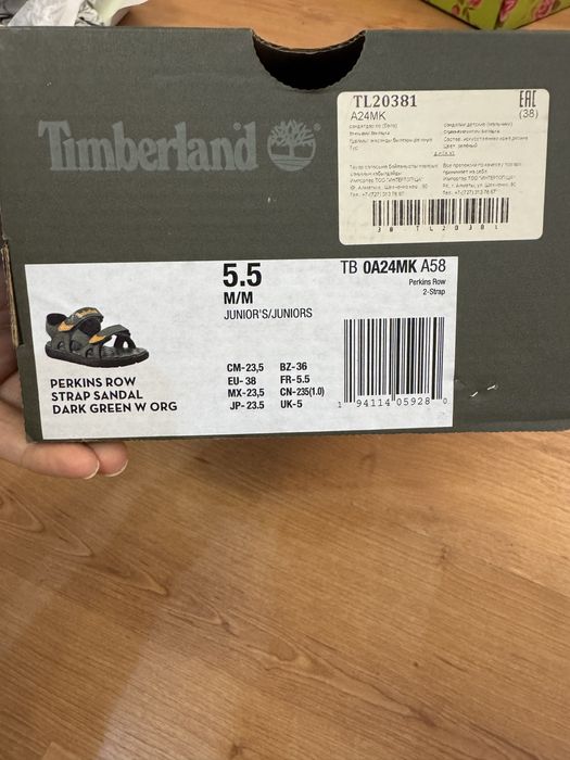 Новые сандали Timberland, оригинал 38 размер