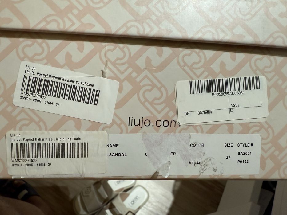 Papuci Liu Jo bej originali, noi 37