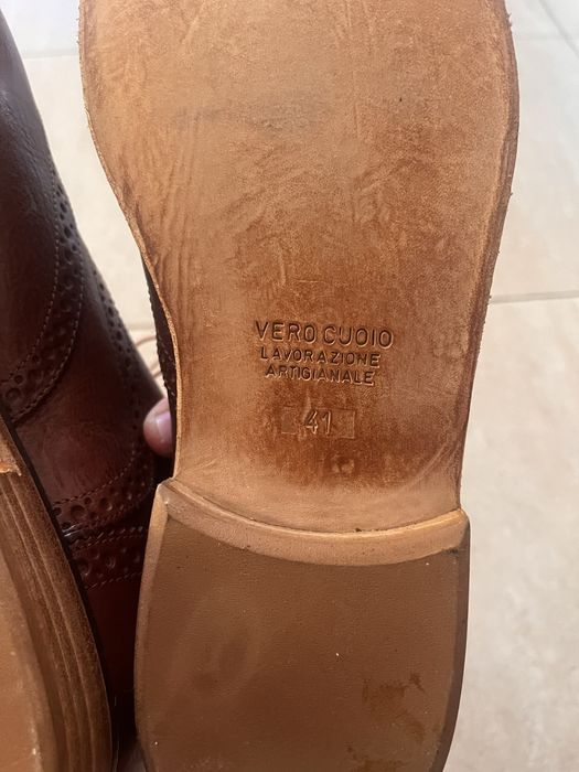 Кожени официални обувки Vero Cuoio размер 41