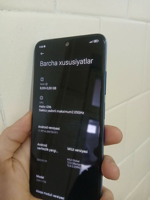 Redmi note 11s 8+3/128