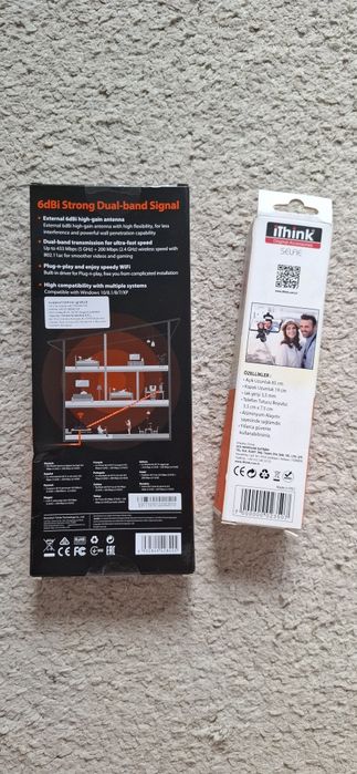 Wi-fi адаптер tenda u6 wireless n300, high gain usb 2.0, 1 x 6dbi