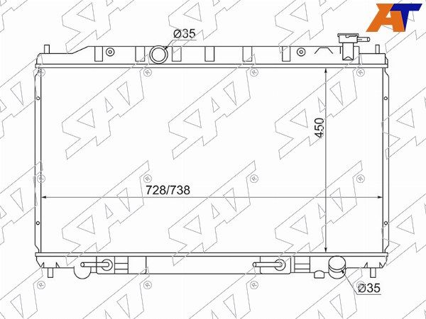 Радиатор Nissan Murano