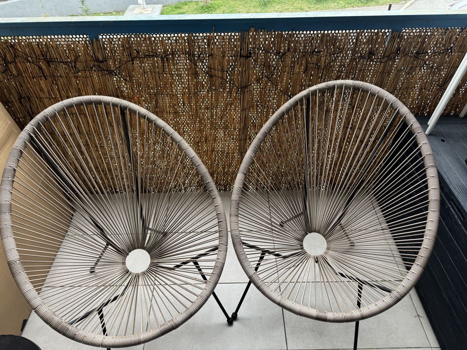 2 scaune terasa semiluna