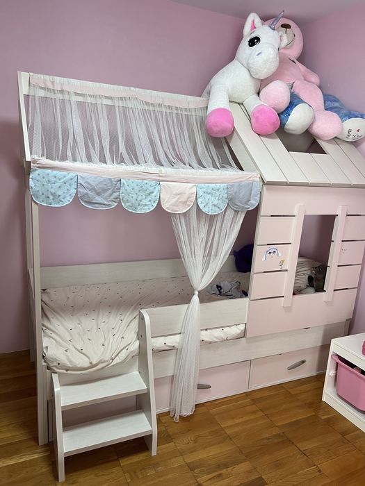 Детско Обзавеждане розова къщичка