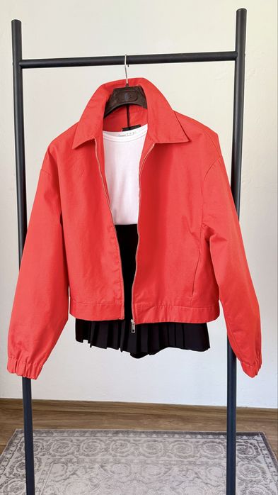 Zara памучен бомбър