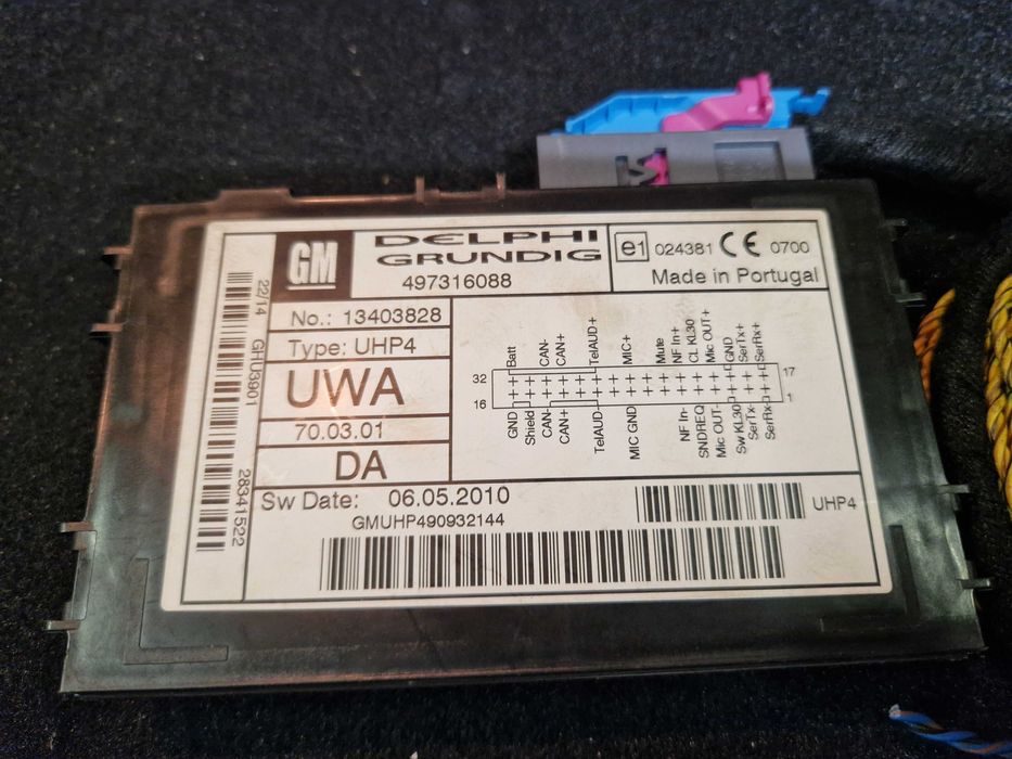 UHP4 bluetooth модул за мобилен телефон от Opel Astra H 2010г Zafira B