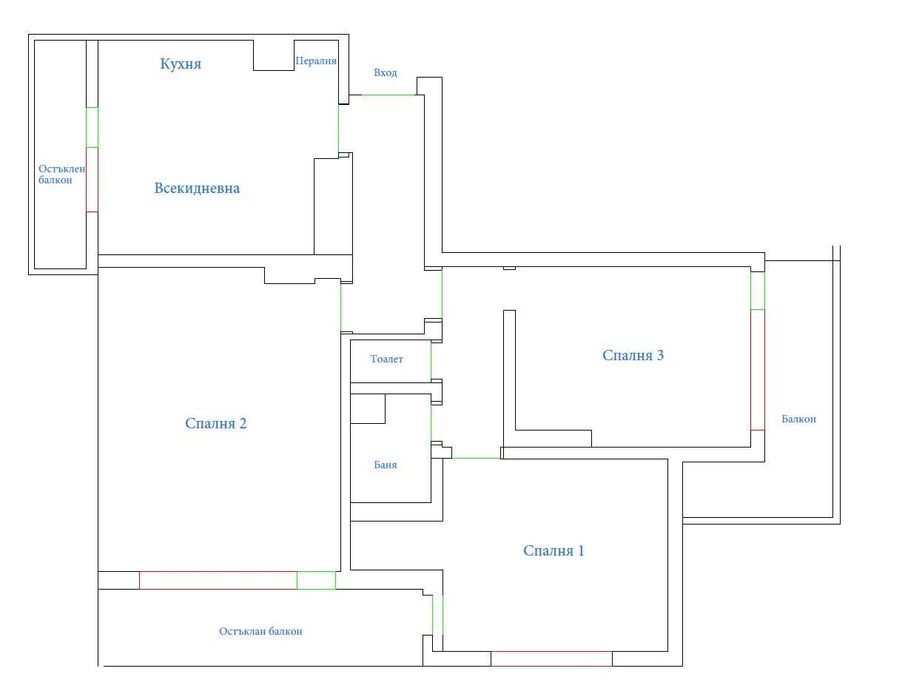 Дава се под наем Четиристаен апартамент в Варна, Левски - 100 кв.м за 900 € - Снимка #1