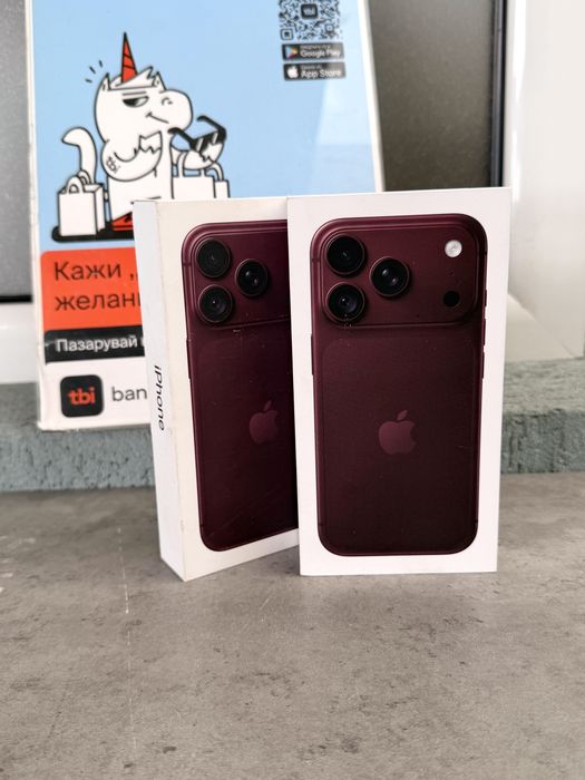 НОВИ•iPhone 18 Pro 256GB / Burgundy/Black/Glacier/Silver НАЛИЧЕН * ЛИЗИНГ TBI