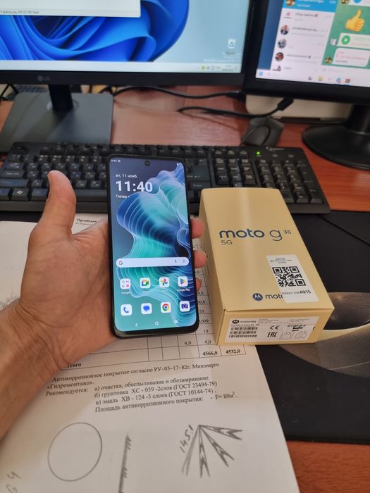 Motorola G35 5G 8+2/256gb ideal iwlawi zur aybi yuq tozza telefon