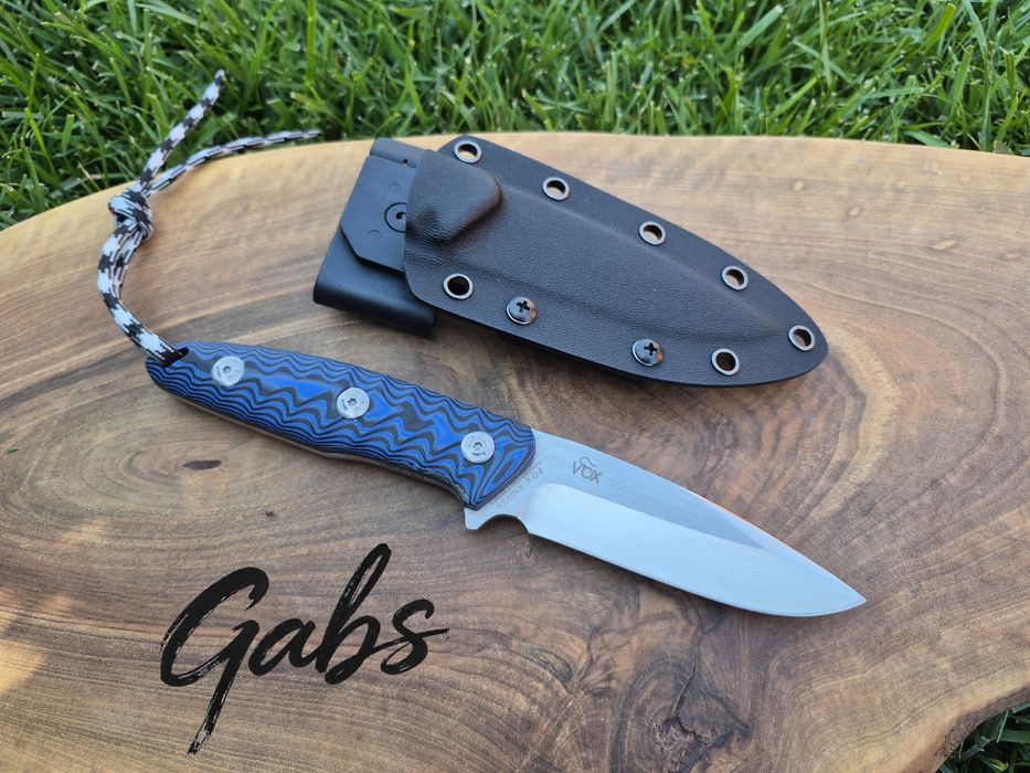 Нож с фиксирано острие FOX Knives FX529,фултанг с тактическа кания