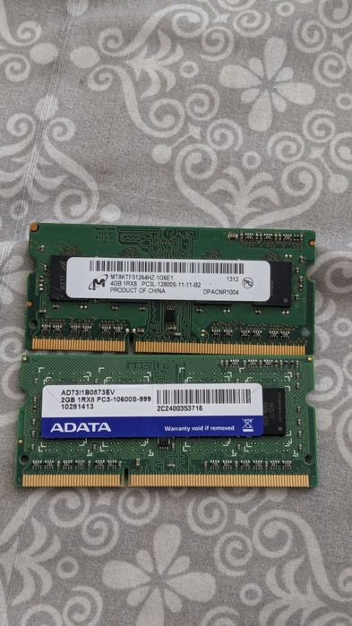 DDR3 SO-DIMM 4+2gb