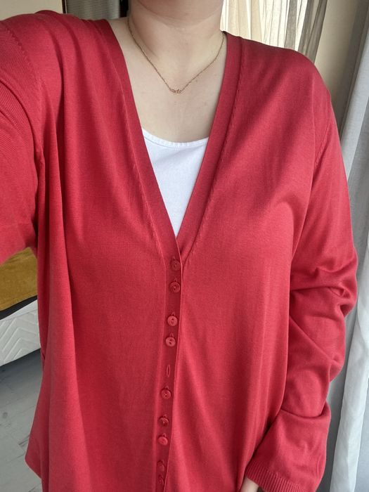 Cardigan matase si bumbac