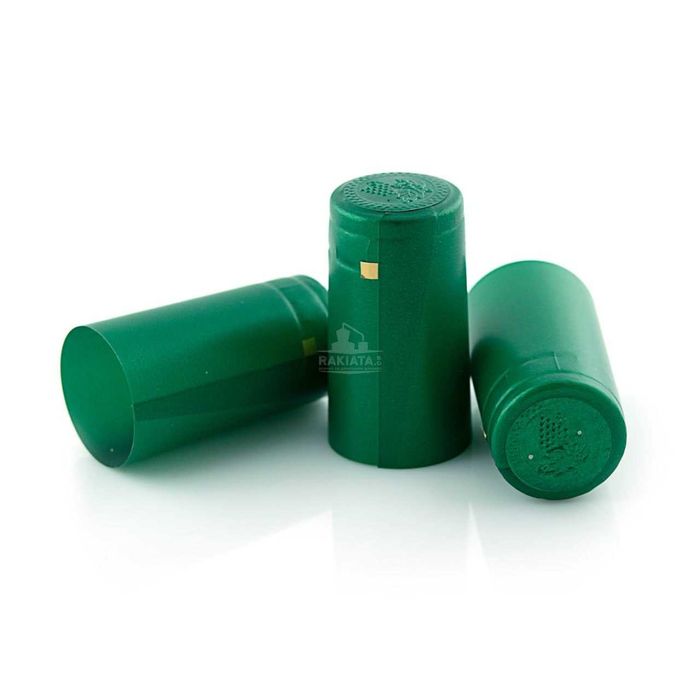 Термосвиваеми капсули Тъмно зелени за стъклени бутилки